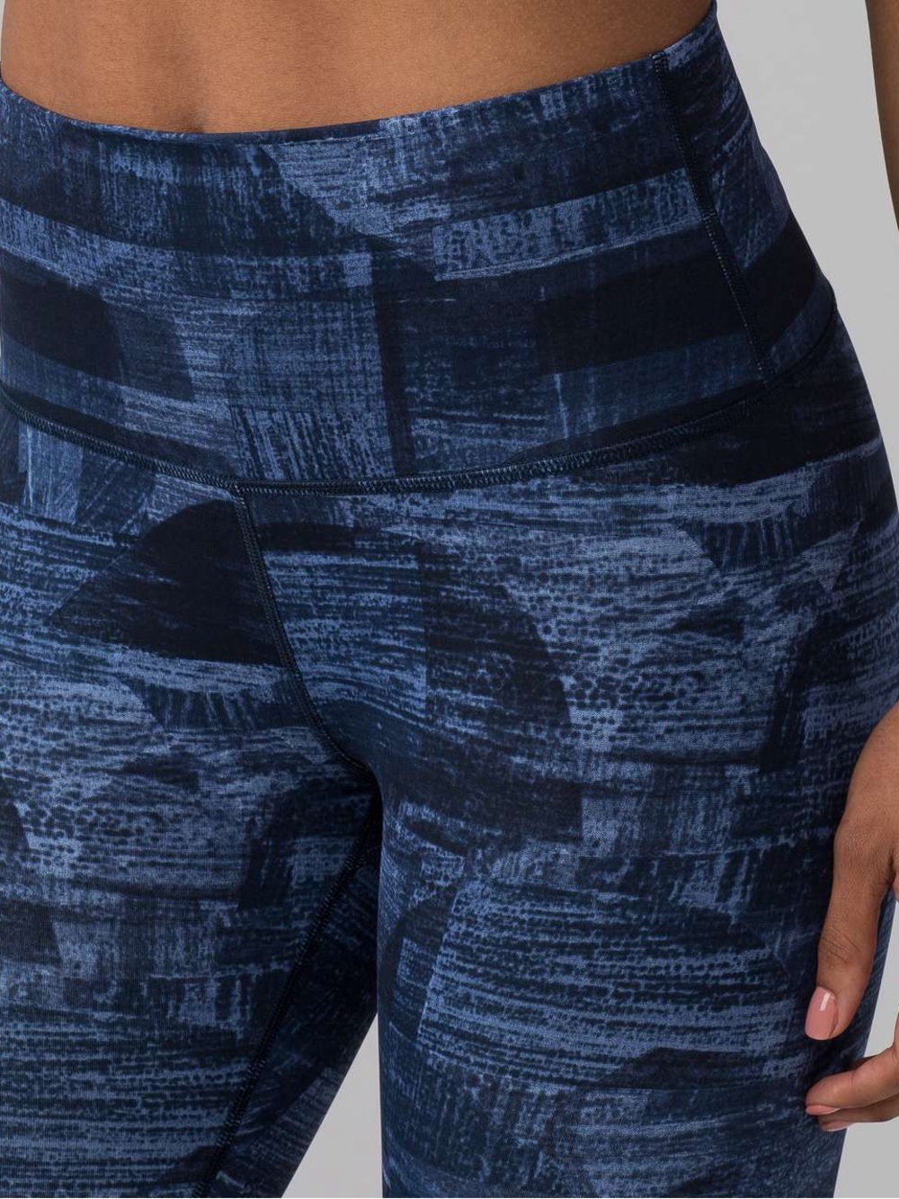 Lululemon Wunder Under Crop Full-On Luxtreme 21 Transition Multi Midnight Navy 6